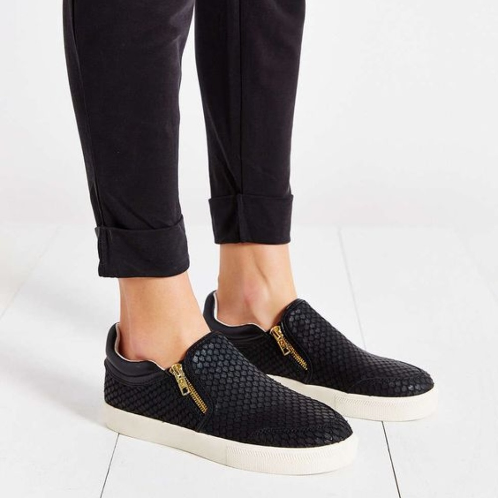 Ash Intense Snake SlipOn Zipper Sneaker Loafer 6.5